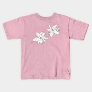 Lined Petals Kids T-Shirt